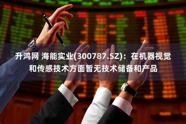 升鸿网 海能实业(300787.SZ)：在机器视觉和传感技术方面暂无技术储备和产品