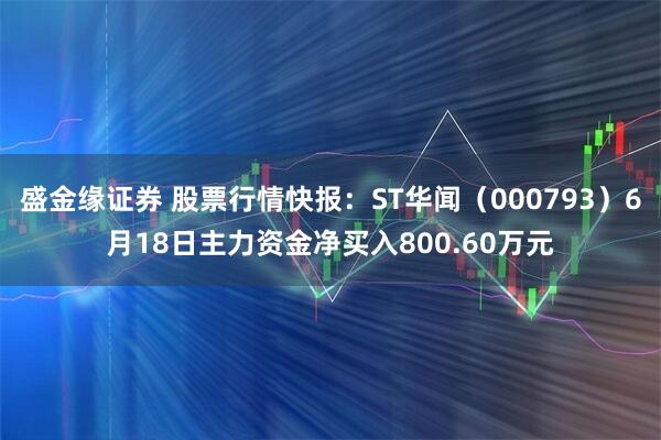 盛金缘证券 股票行情快报：ST华闻（000793）6月18日主力资金净买入800.60万元