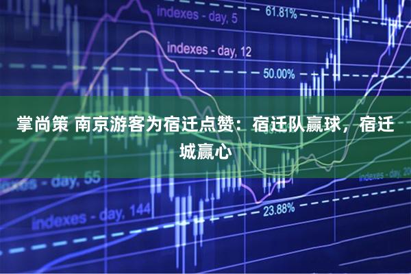 掌尚策 南京游客为宿迁点赞：宿迁队赢球，宿迁城赢心